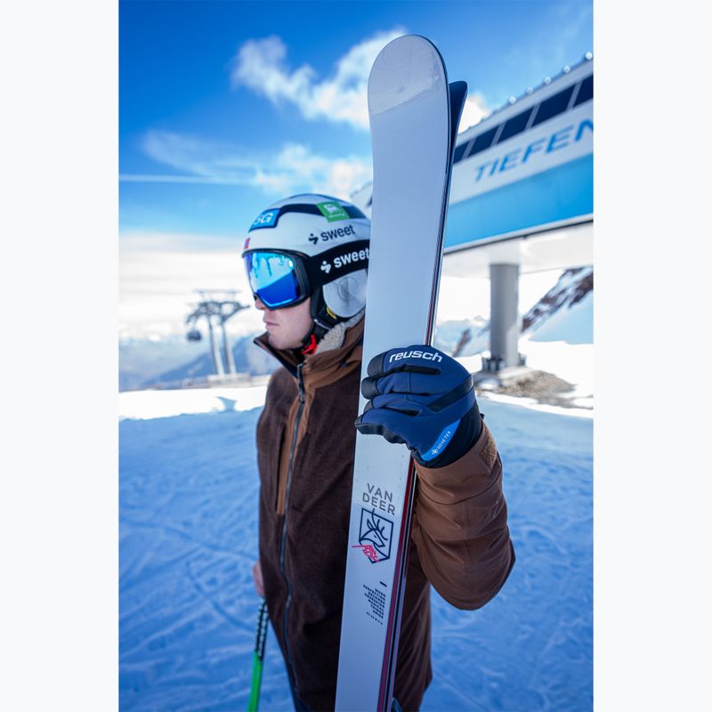 Férfi síkesztyűk Reusch Booster Gore-Tex black/dress blue 10