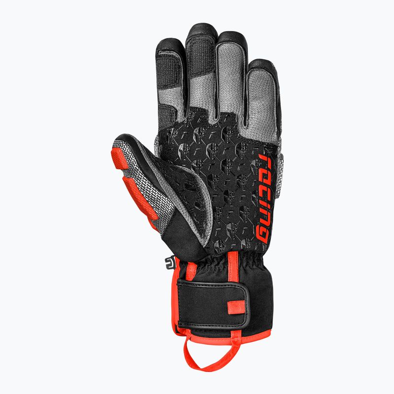 Férfi síkesztyű Reusch Worldcup Warrior GS black/silver/fluorescent red 4