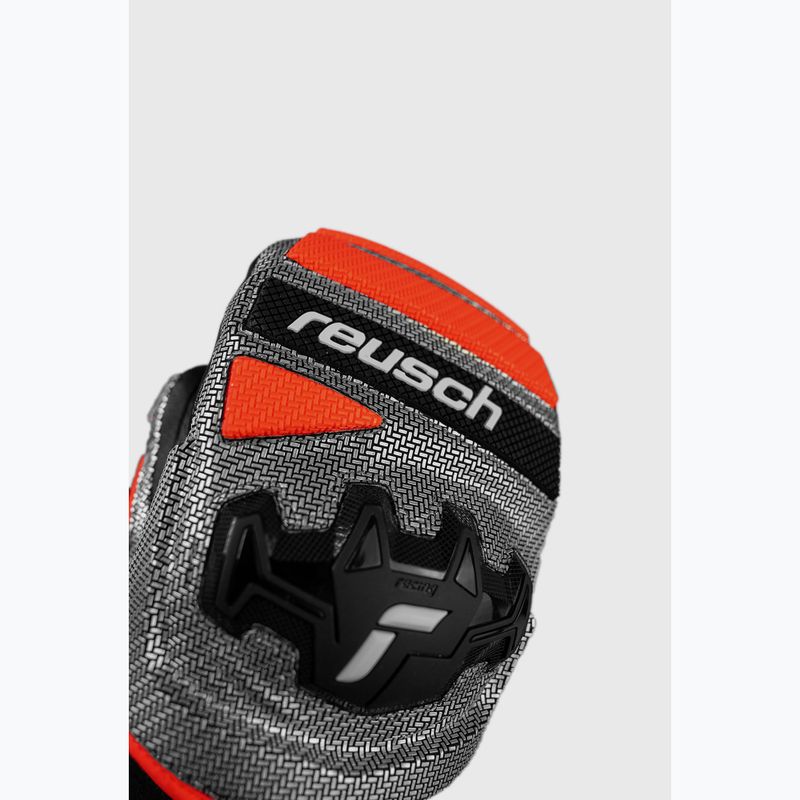 Síkesztyűk Reusch Worldcup Warrior GS Mitten black/silver/fluo red 4