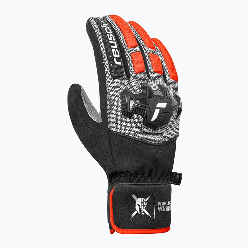 Férfi síkesztyű Reusch Worldcup Warrior R-Tex XT black/silver/fluo red 3
