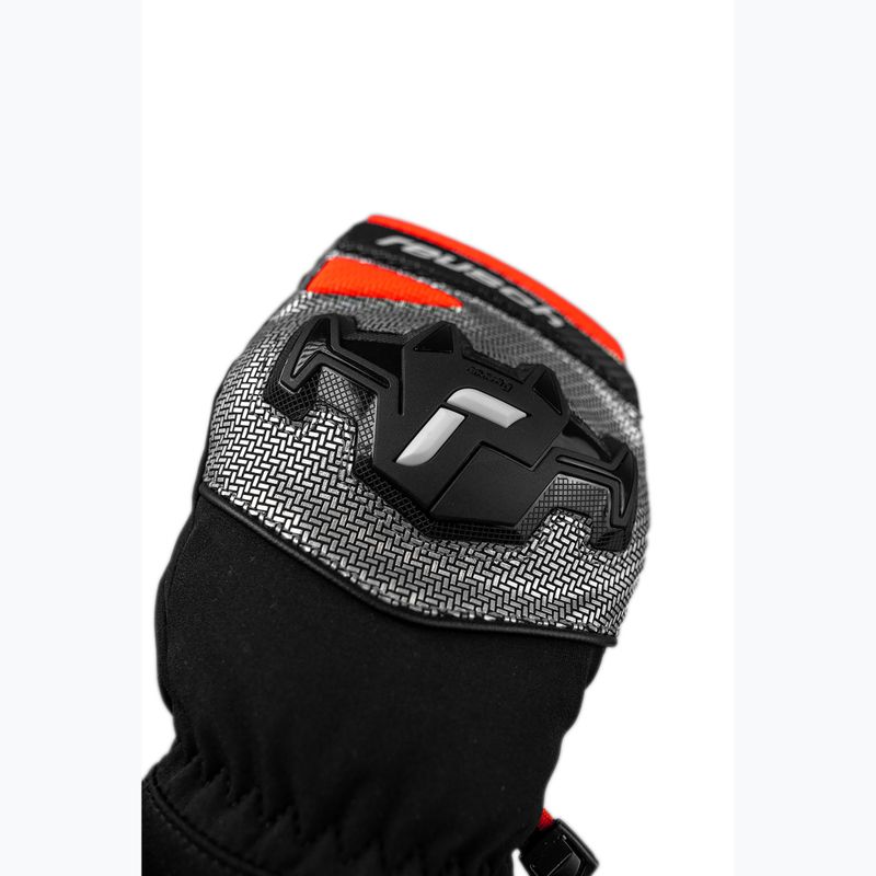 Síkesztyűk Reusch Worldcup Warrior R-Tex XT Mitten black/silver/fluo red 5