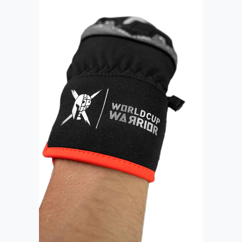 Síkesztyűk Reusch Worldcup Warrior R-Tex XT Mitten black/silver/fluo red 6