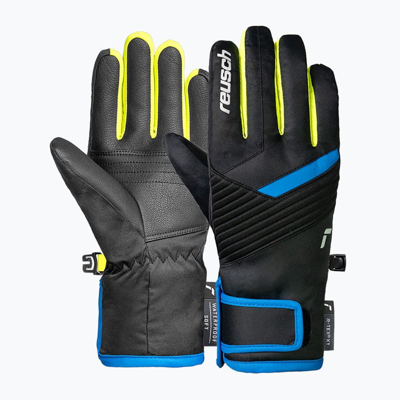 Gyerek síkesztyű Reusch Dan R-Tex XT Junior black/brilliant blue/safety yellow 2