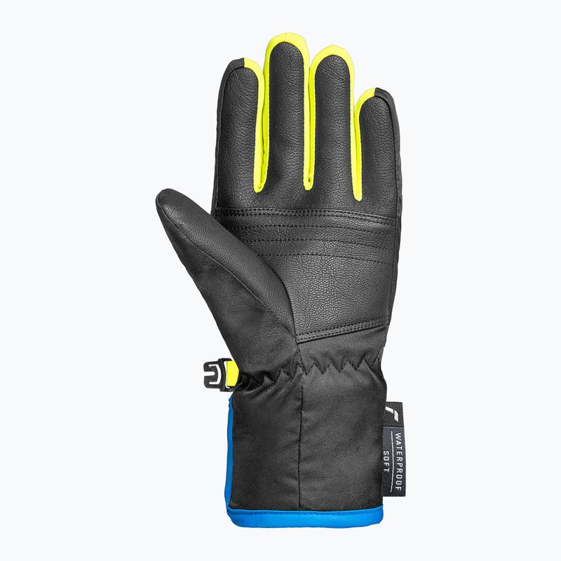 Gyerek síkesztyű Reusch Dan R-Tex XT Junior black/brilliant blue/safety yellow 4