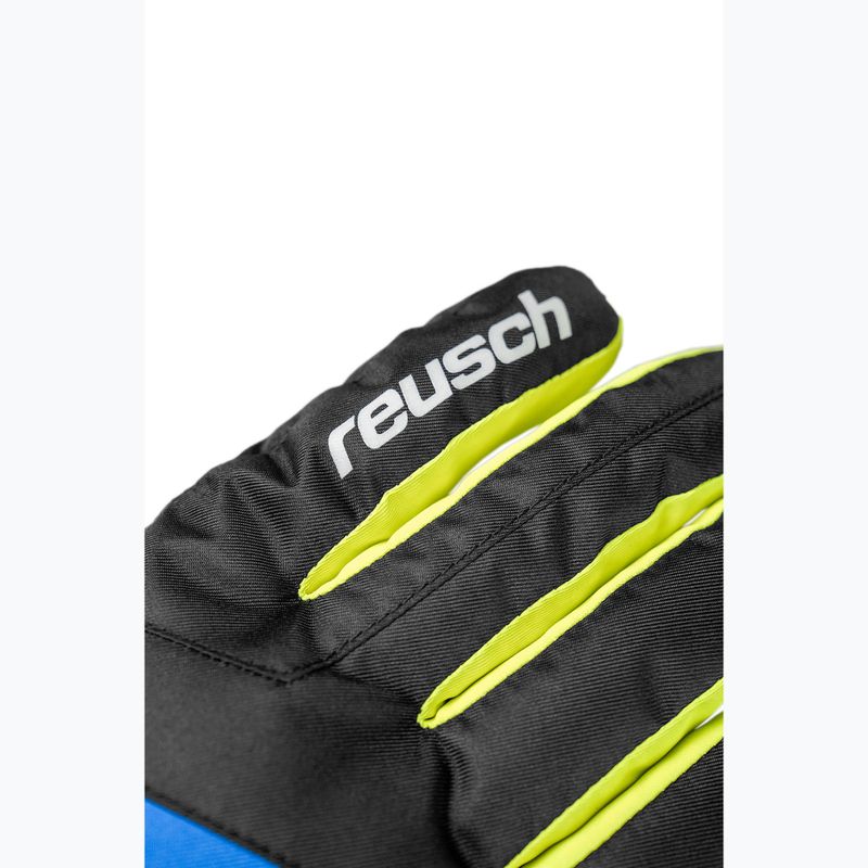 Gyerek síkesztyű Reusch Dan R-Tex XT Junior black/brilliant blue/safety yellow 6