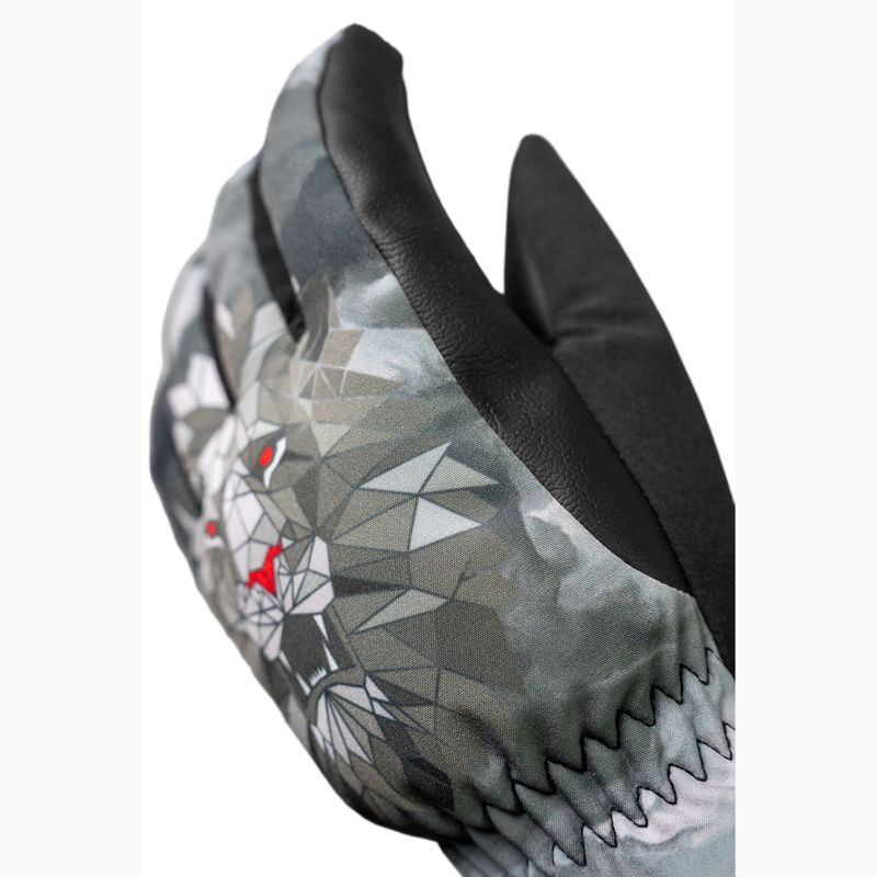 Gyerek síkesztyűk Reusch Carter R-Tex XT blck/silver/fluo red 4
