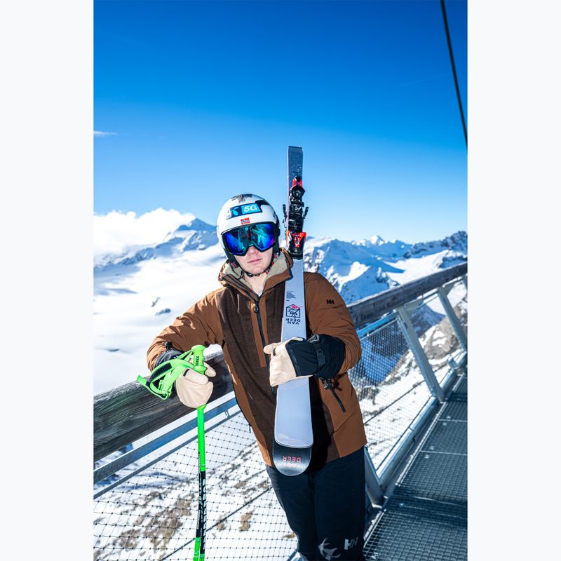 Férfi síkesztyű Reusch Duality R-Wool Lobster tan/black 9