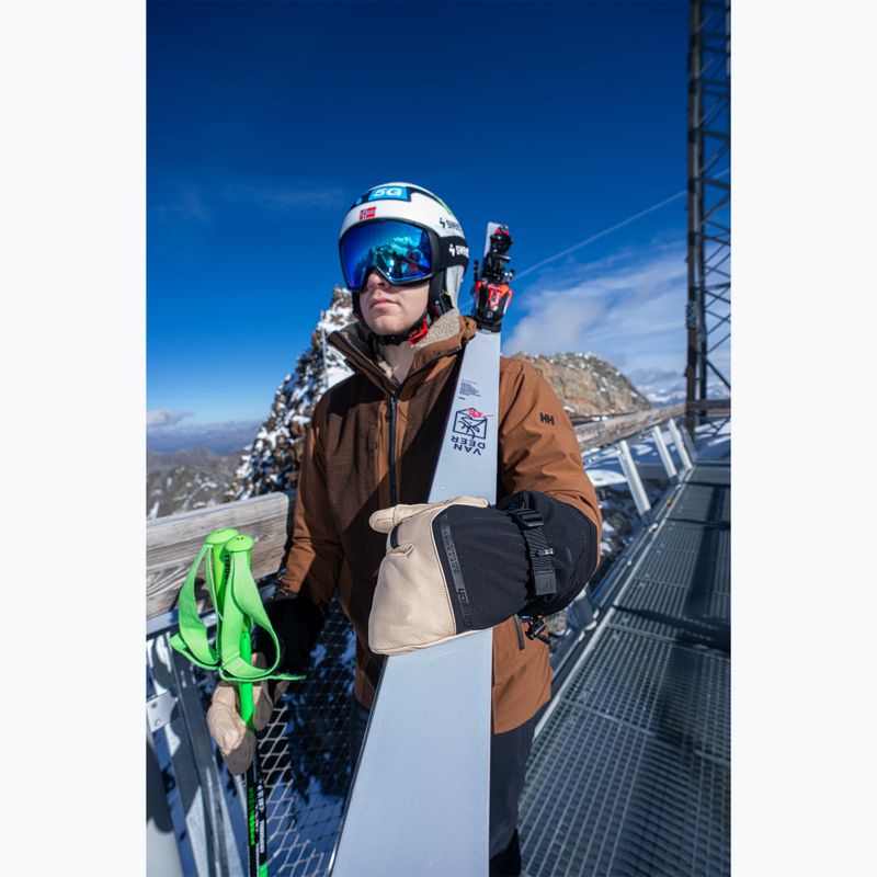 Férfi síkesztyű Reusch Duality R-Wool Lobster tan/black 11