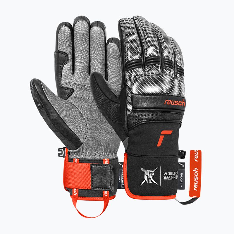Férfi síkesztyű Reusch Alpine Master black/silver/fluorescent red 2