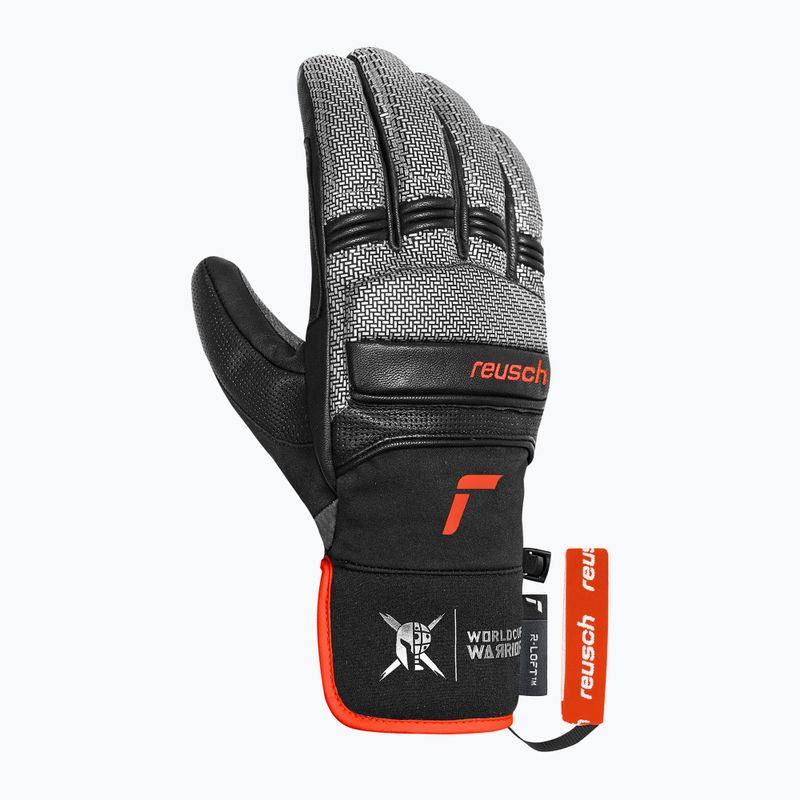 Férfi síkesztyű Reusch Alpine Master black/silver/fluorescent red 3
