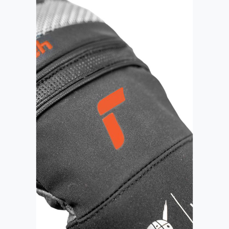 Férfi síkesztyű Reusch Alpine Master black/silver/fluorescent red 6