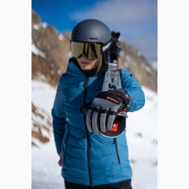 Férfi síkesztyű Reusch Alpine Master black/silver/fluorescent red 13