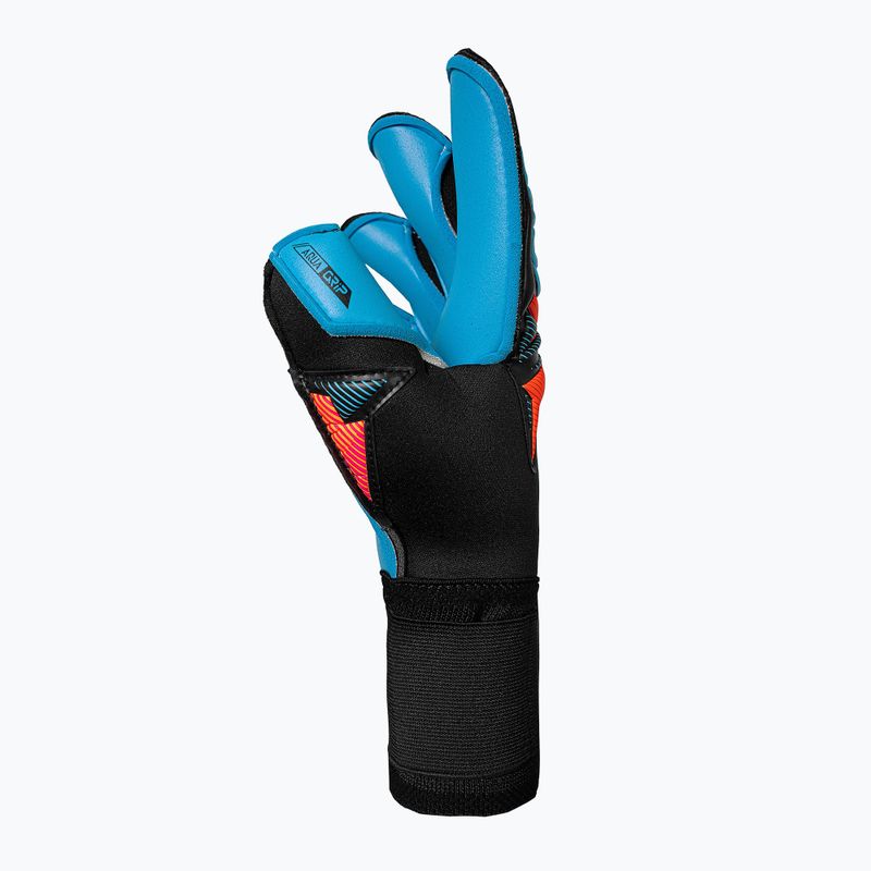 Reusch Attrakt Aqua Evolution black/shocking orange/aqua blue kapuszkesztyű 4