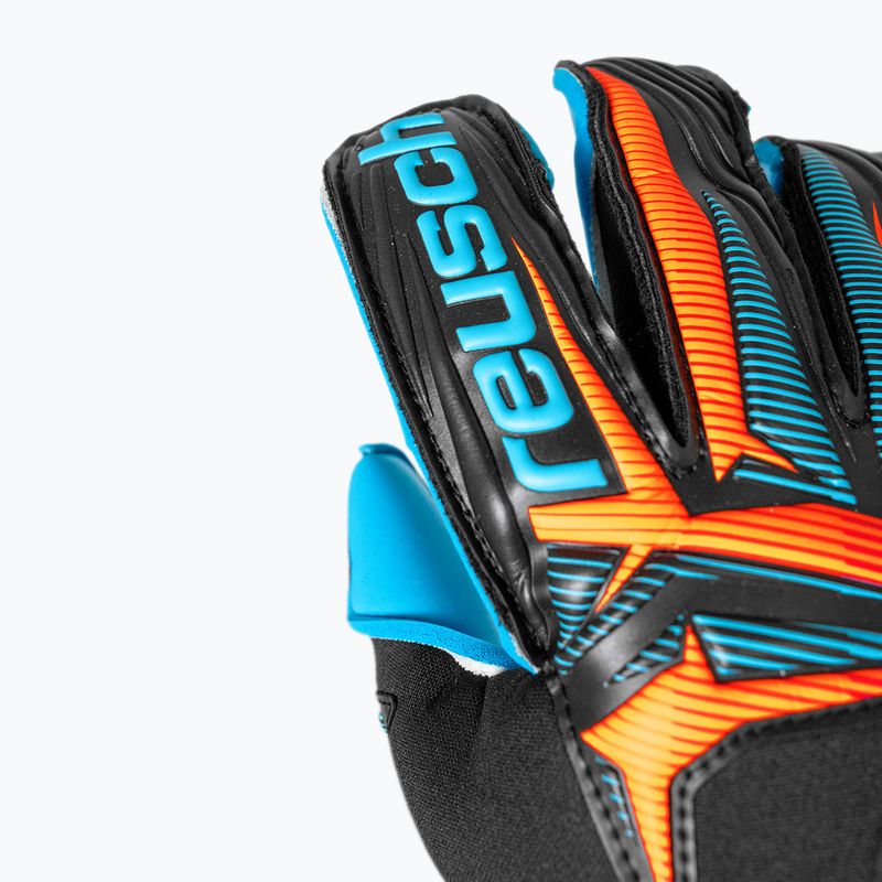 Reusch Attrakt Aqua Evolution black/shocking orange/aqua blue kapuszkesztyű 6