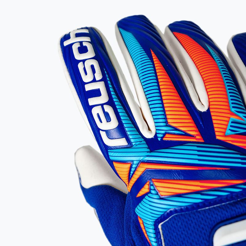 Kapuskesztyűk Reusch Attrakt Gold X NC Gravity sharp blue/white/shocking orange 5