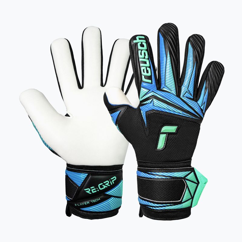 Reusch Attrakt RE:GRIP NC black/ocean light kapuskesztyű 2