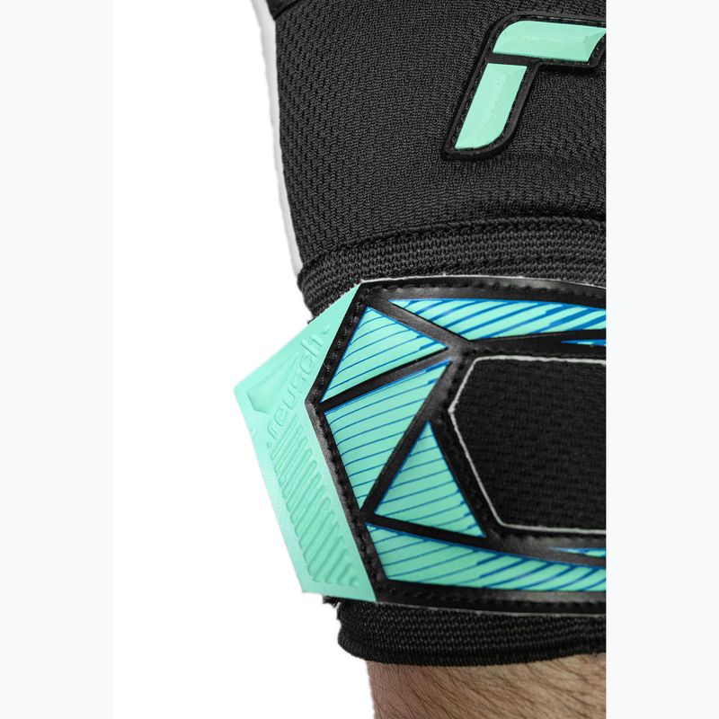 Reusch Attrakt RE:GRIP NC black/ocean light kapuskesztyű 8