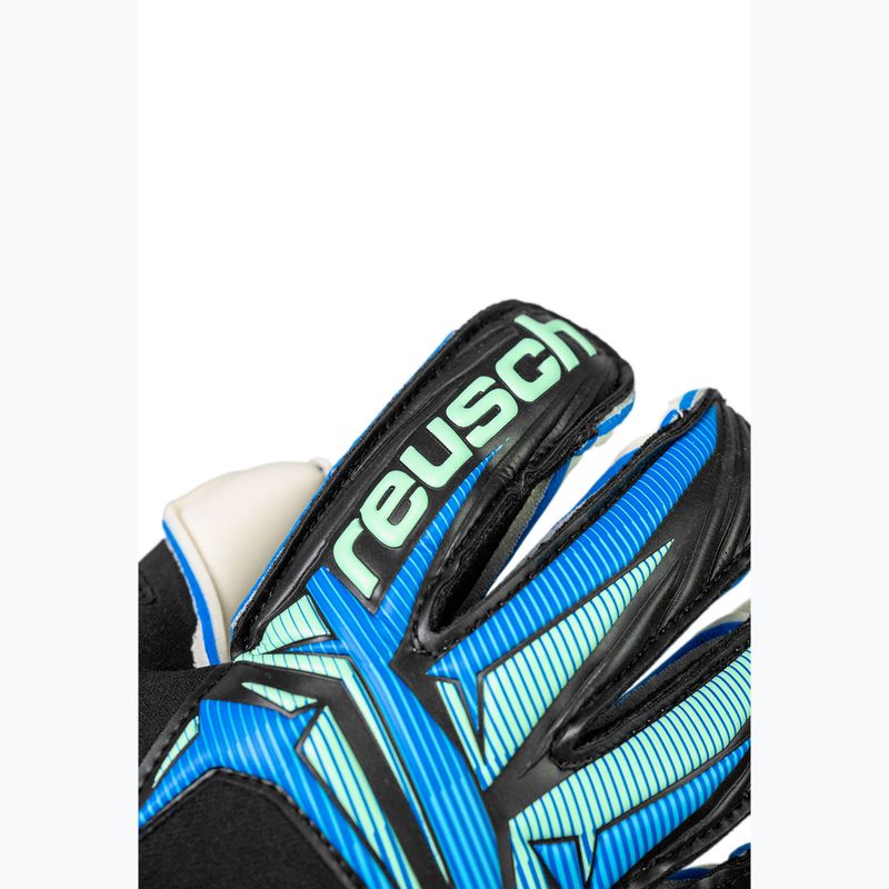 Reusch Attrakt RE:GRIP Evolution black/ocean light kapus kesztyű 6