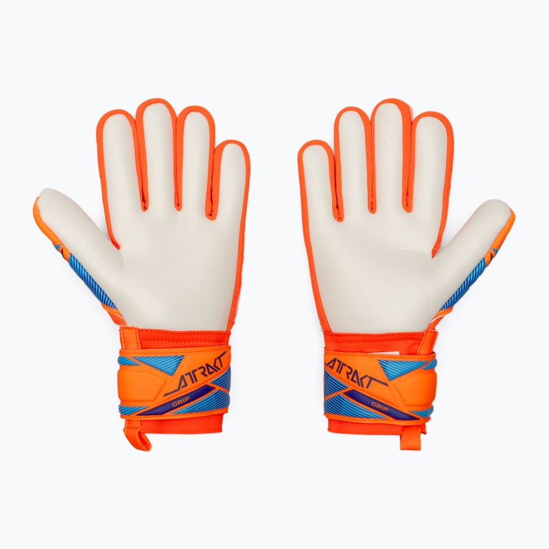 Reusch Attrakt Grip Junior shocking orange/blue gyermek kapuskesztyű 3