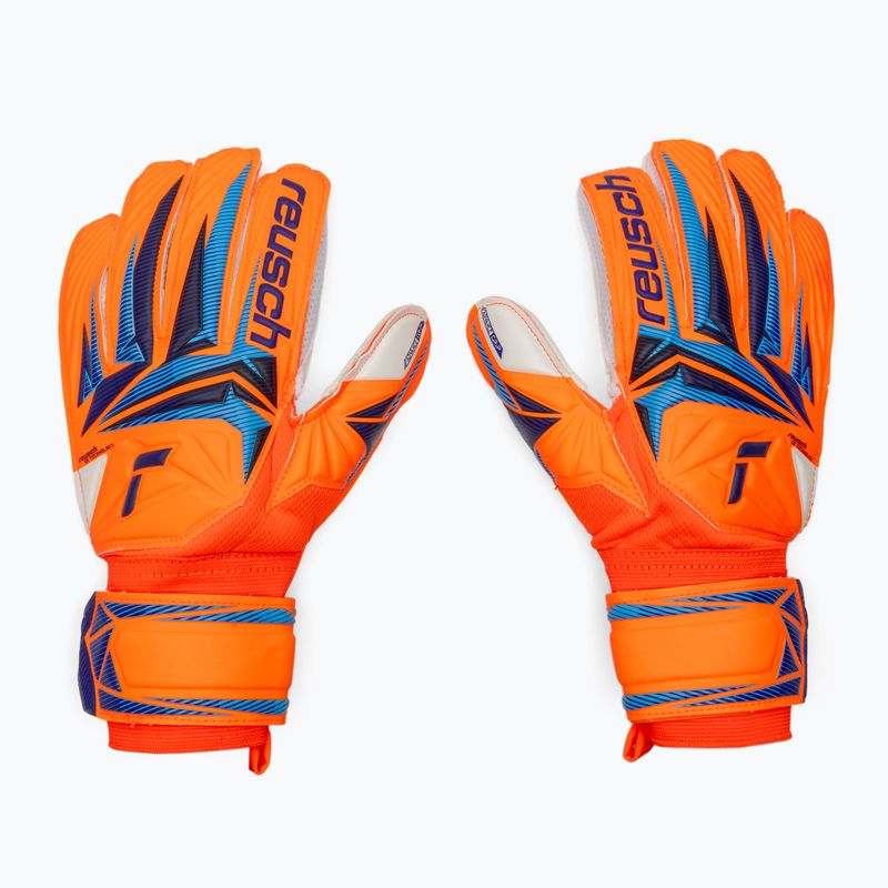 Reusch Attrakt Advance Junior shocking orange/blue gyermek kapus kesztyű 2