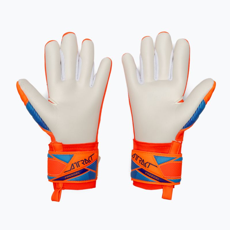 Gyerek kapus kesztyűk Reusch Attrakt Freegel Advance Junior shocking orange/blue 3