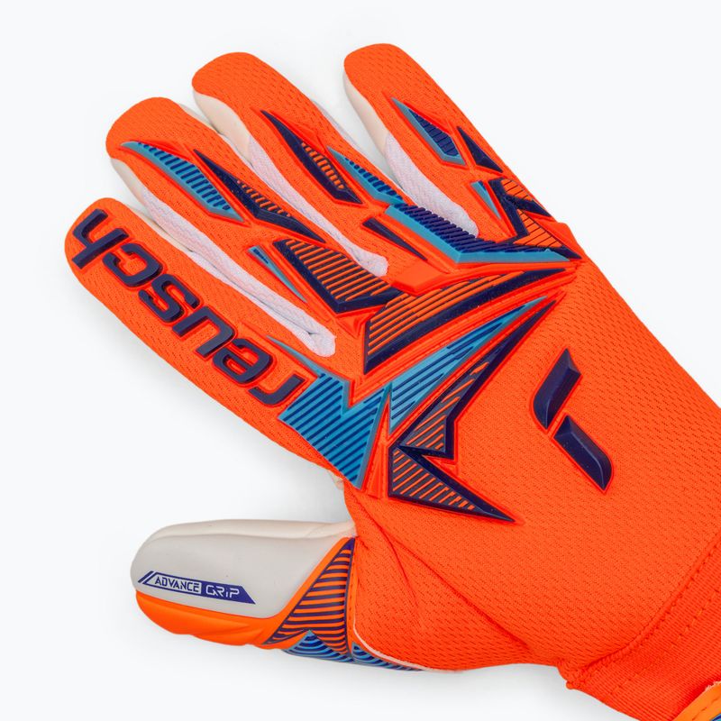 Gyerek kapus kesztyűk Reusch Attrakt Freegel Advance Junior shocking orange/blue 4