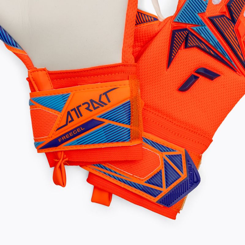 Gyerek kapus kesztyűk Reusch Attrakt Freegel Advance Junior shocking orange/blue 5