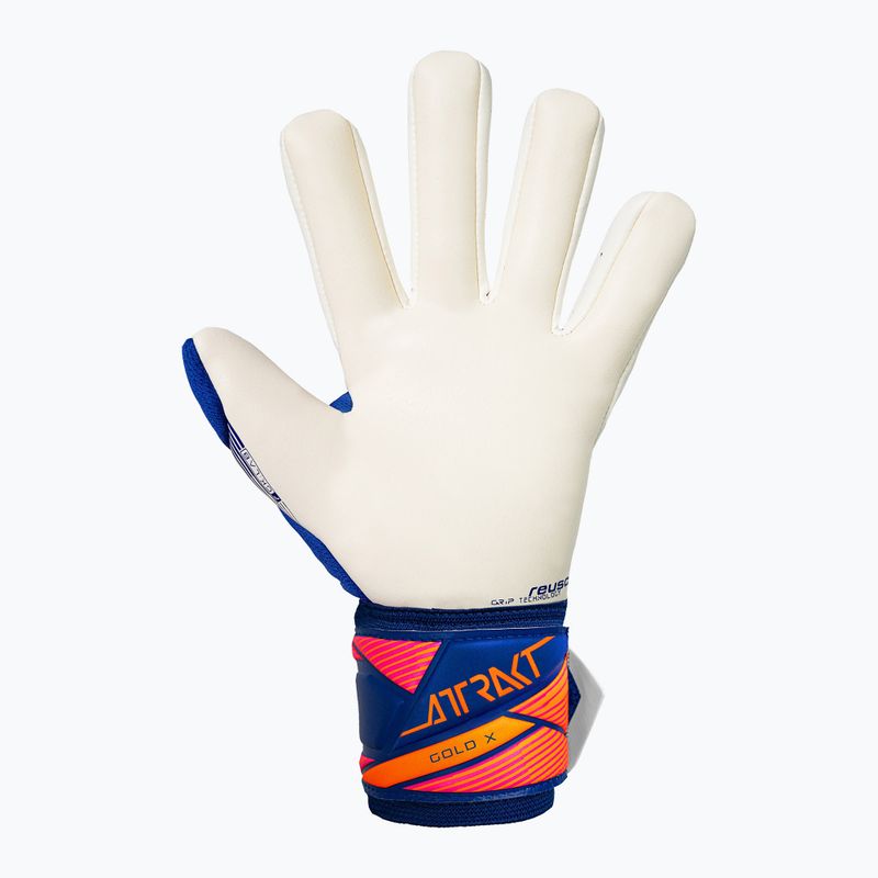 Kapuskesztyűk Reusch Attrakt Gold X NC sharp blue/white/shocking orange 3