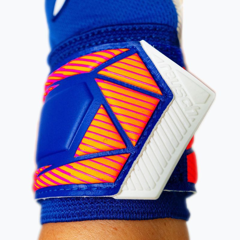 Kapuskesztyűk Reusch Attrakt Gold X NC sharp blue/white/shocking orange 7