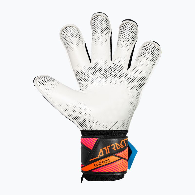 Reusch Attrakt Advance Evolution Glueprint black/aqua blue/shocking orange kapusztuskesztyű 3
