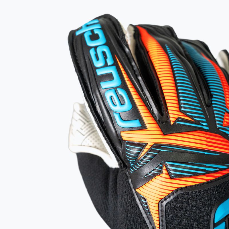 Reusch Attrakt Advance Evolution Glueprint black/aqua blue/shocking orange kapusztuskesztyű 6