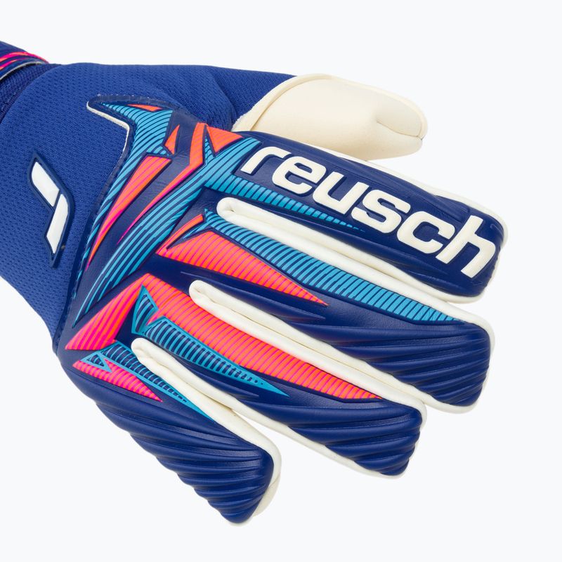 Gyerek kapuskesztyűk Reusch Attrakt Gold X NC Junior sharp blue/white/shocking orange 4