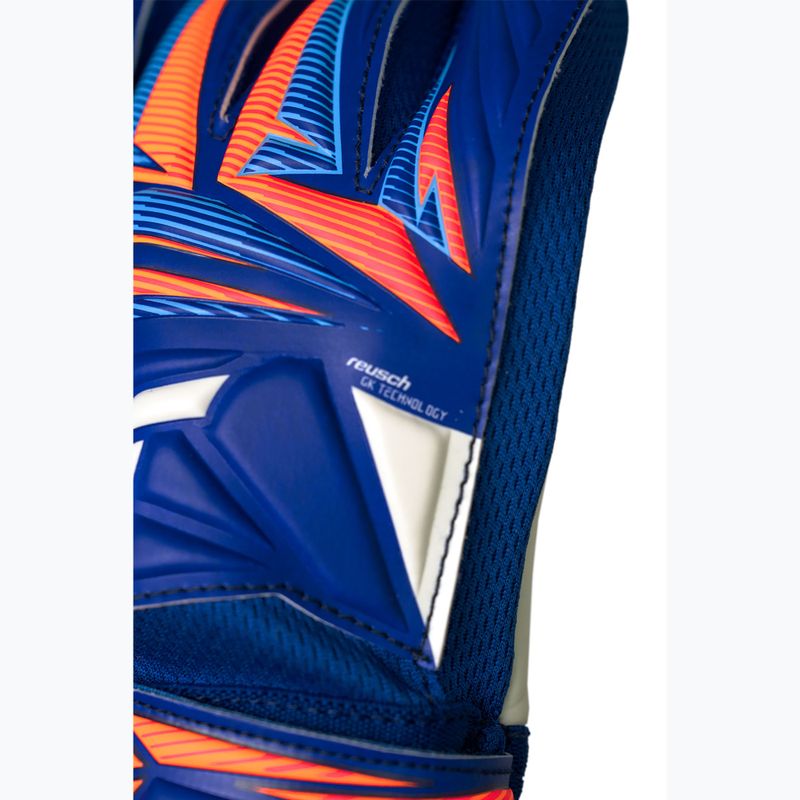 Gyermek kapus kesztyűk Reusch Attrakt Starter Solid Junior sharp blue/white/shocking orange 7