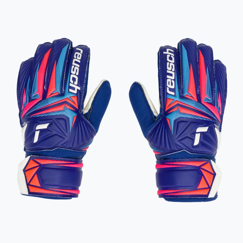 Kesztyűk kapus gyerek Reusch Attrakt Solid Junior sharp blue/white/shocking orange 2