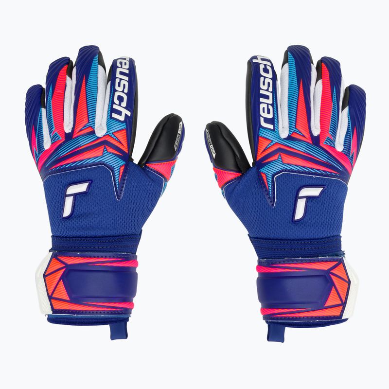 Reusch Attrakt Infinity Evolution NC Junior gyerek kapuskesztyű sharp blue/shocking orange/black 2