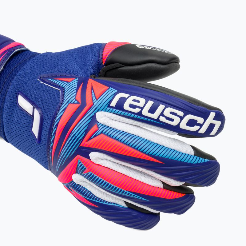 Reusch Attrakt Infinity Evolution NC Junior gyerek kapuskesztyű sharp blue/shocking orange/black 4