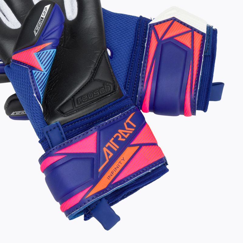 Reusch Attrakt Infinity Evolution NC Junior gyerek kapuskesztyű sharp blue/shocking orange/black 6