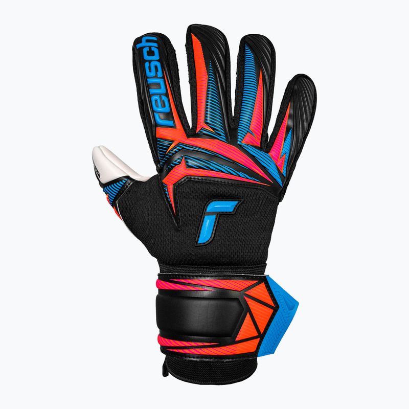 Reusch Attrakt Advance black/aqua blue/shocking orange kapuszkesztyű 2
