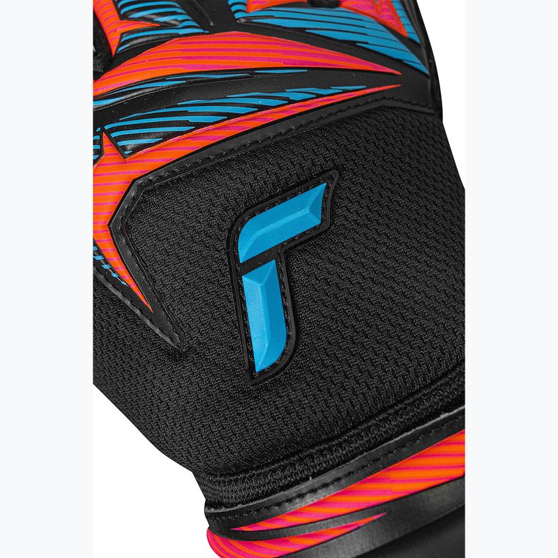 Reusch Attrakt Advance black/aqua blue/shocking orange kapuszkesztyű 6