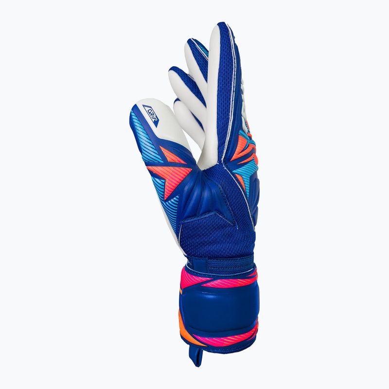 Reusch Attrakt Grip kapuszkesztyű sharp blue/white/shocking orange 4
