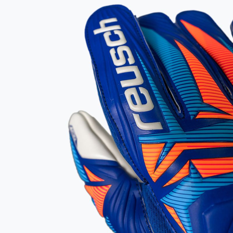 Reusch Attrakt Grip kapuszkesztyű sharp blue/white/shocking orange 7