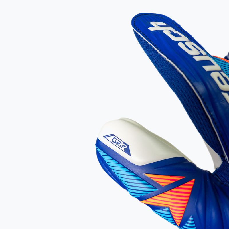 Reusch Attrakt Grip kapuszkesztyű sharp blue/white/shocking orange 8