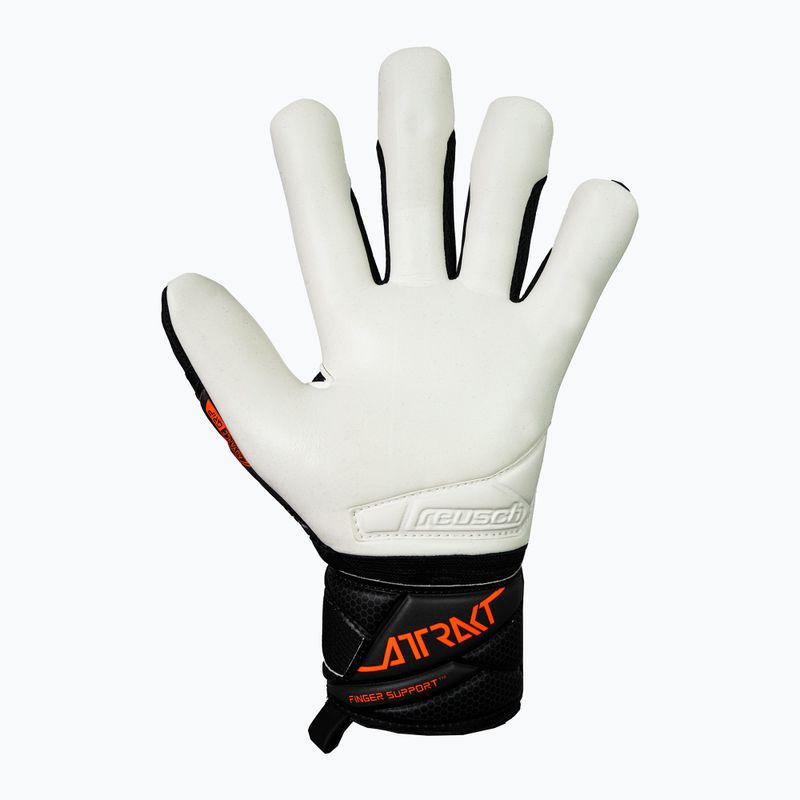 Reusch Attrakt Advance Finger Support black/shocking orange kapuszkesztyű 3