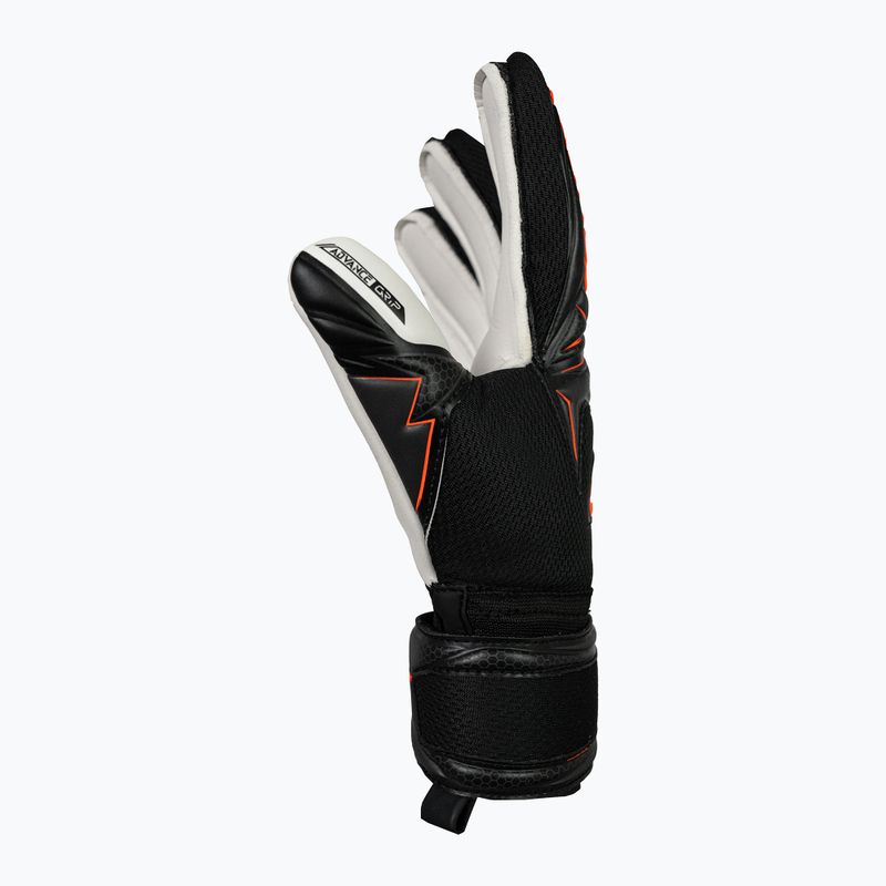 Reusch Attrakt Advance Finger Support Junior black/shocking orange gyermek kapuskesztyű 4