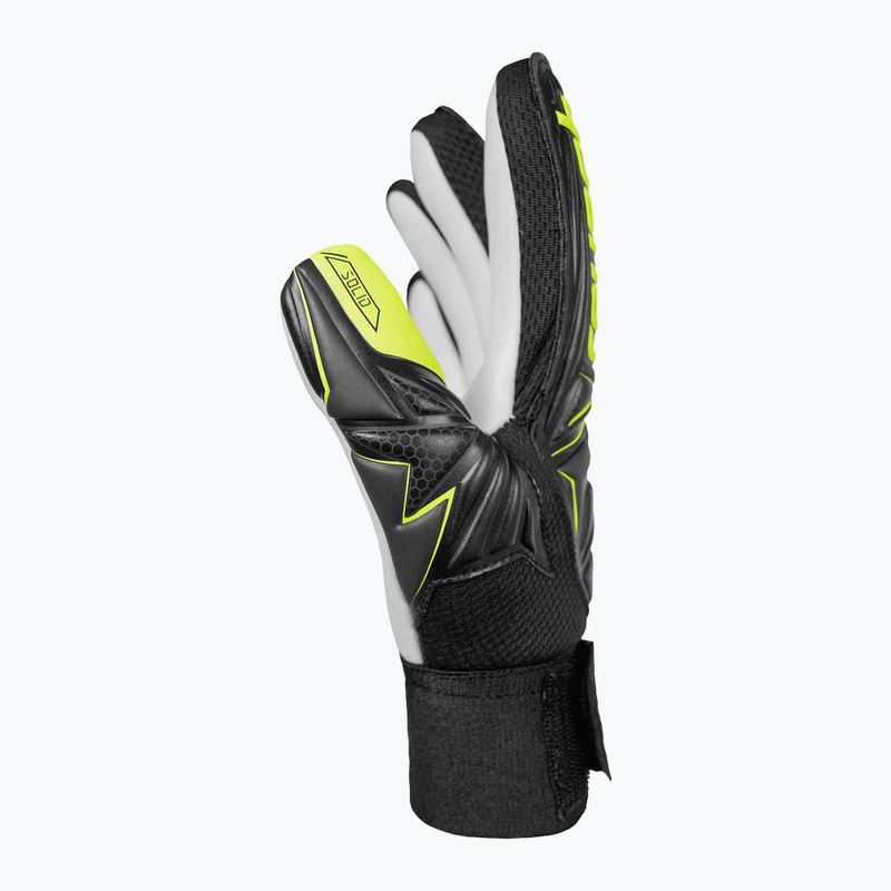 Gyerek kapuskesztyűk Reusch Attrakt Starter Solid Finger Support Junior black/safety yellow 4