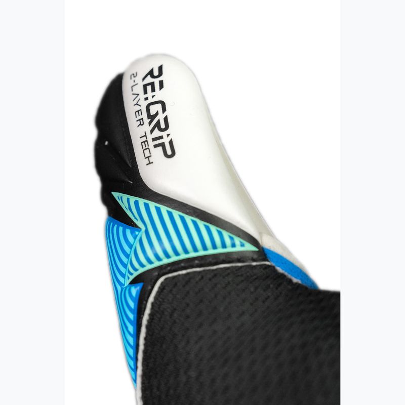 Reusch Attrakt RE:GRIP NC Junior black/ocean light gyerek kapus kesztyű 7