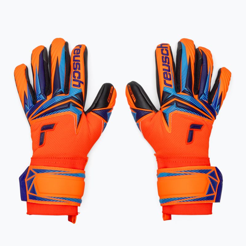 Reusch Attrakt Infinity Evolution NC Junior gyermek kapus kesztyű shocking orange/blue/black 2