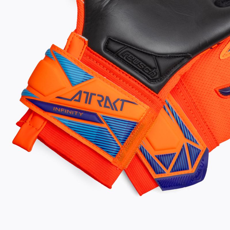 Reusch Attrakt Infinity Evolution NC Junior gyermek kapus kesztyű shocking orange/blue/black 5
