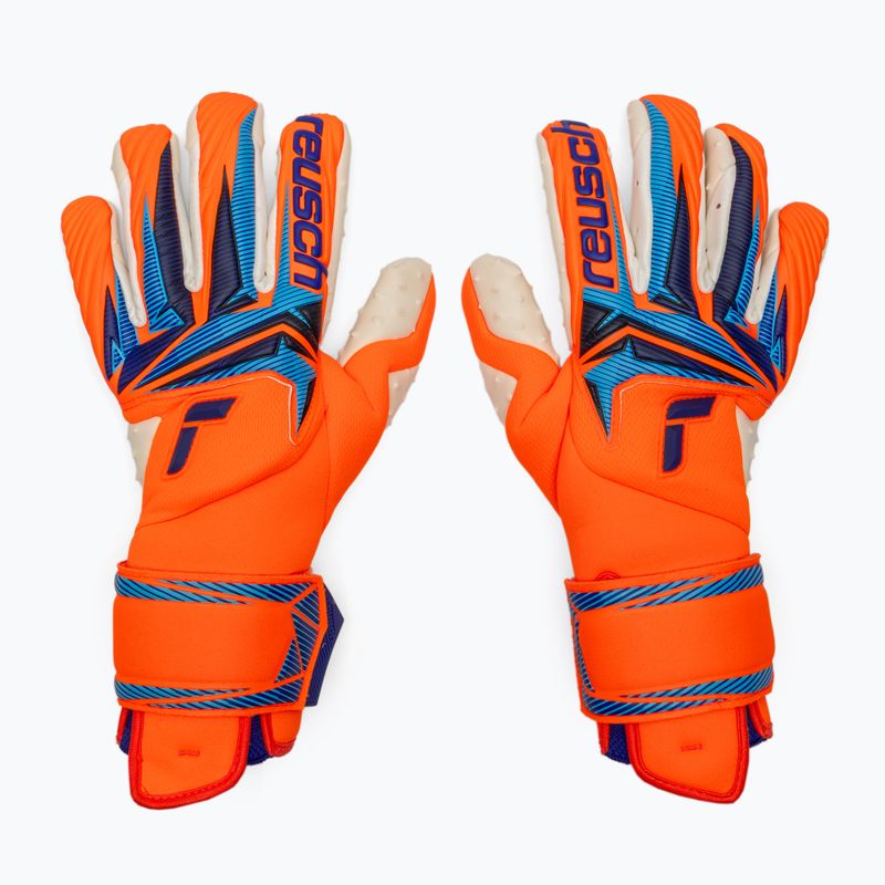 Reusch Attrakt SpeedBump Guardian shocking orange/blue kapuszkesztyű 2