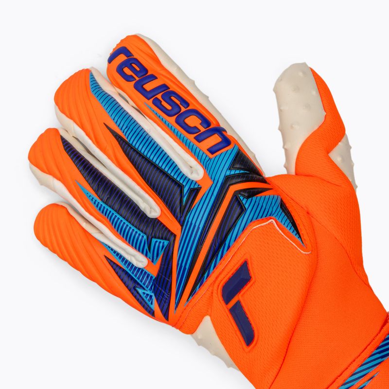 Reusch Attrakt SpeedBump Guardian shocking orange/blue kapuszkesztyű 4